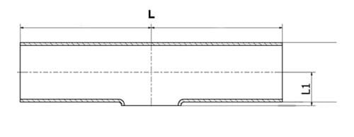 T-stycke, kort gren, DIN