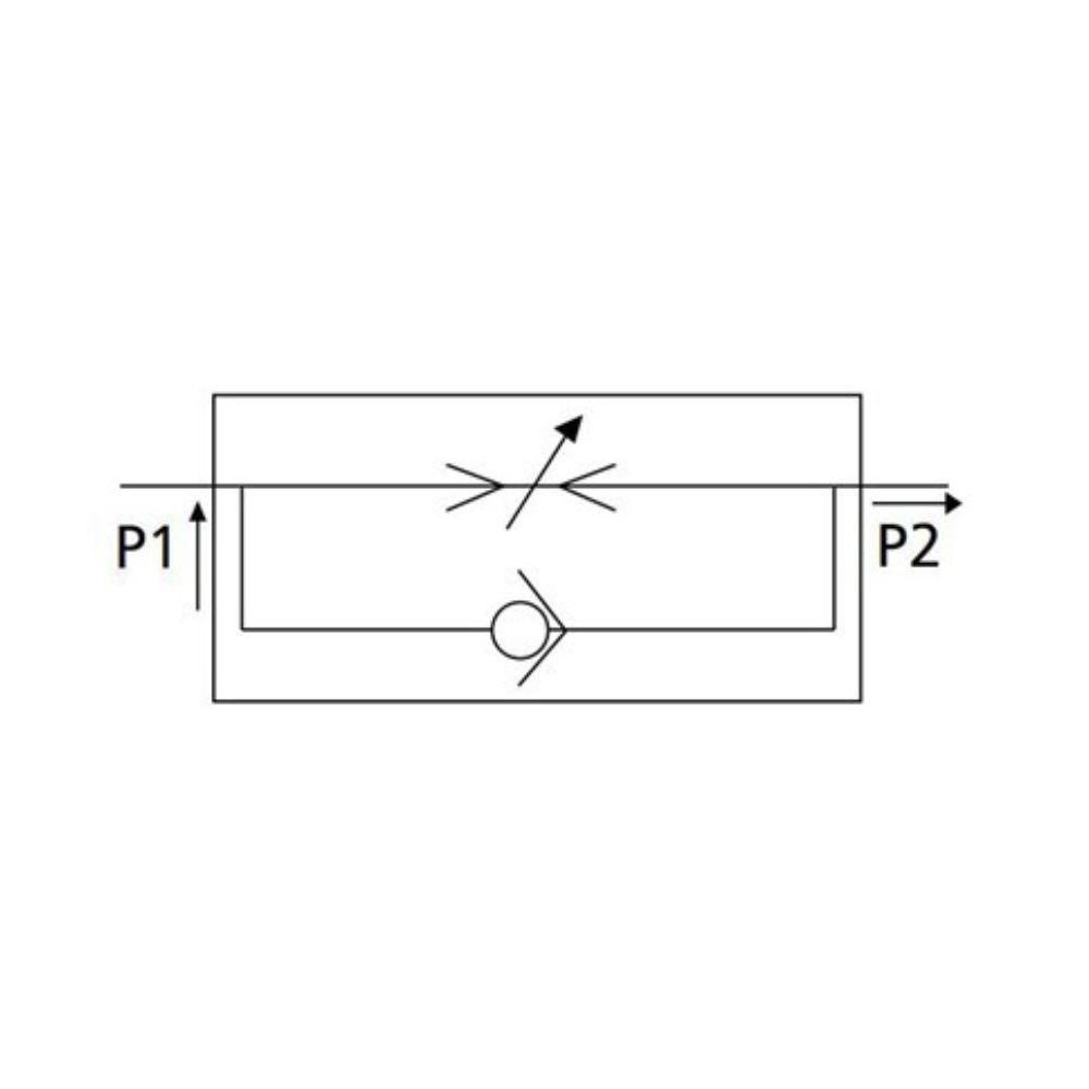 Push-in-flödesregulator