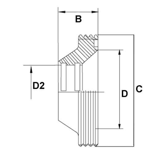 DS valsreduktionsnippel
