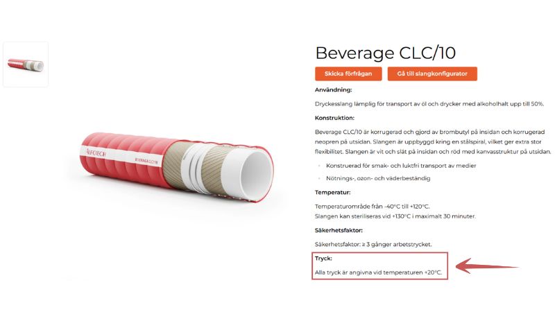 beverage clc hose