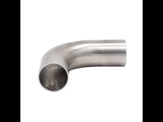 ISO-rörböj med släta ändar, invändigt betad och utvändigt polerad. Tillverkad i AISI 316L rostfritt stål. Beställ här!