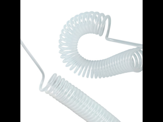 Mycket temperaturbeständig teflonslang med spiraldesign. Perfekt för läkemedelsindustrin och krävande applikationer. Beställ online här!