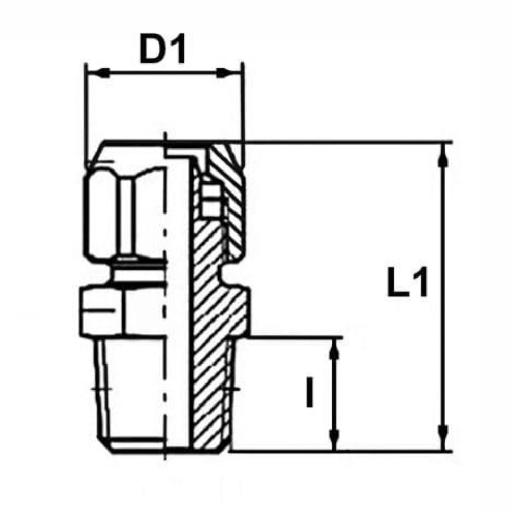 Push-on-sexkantnippel, BSPT