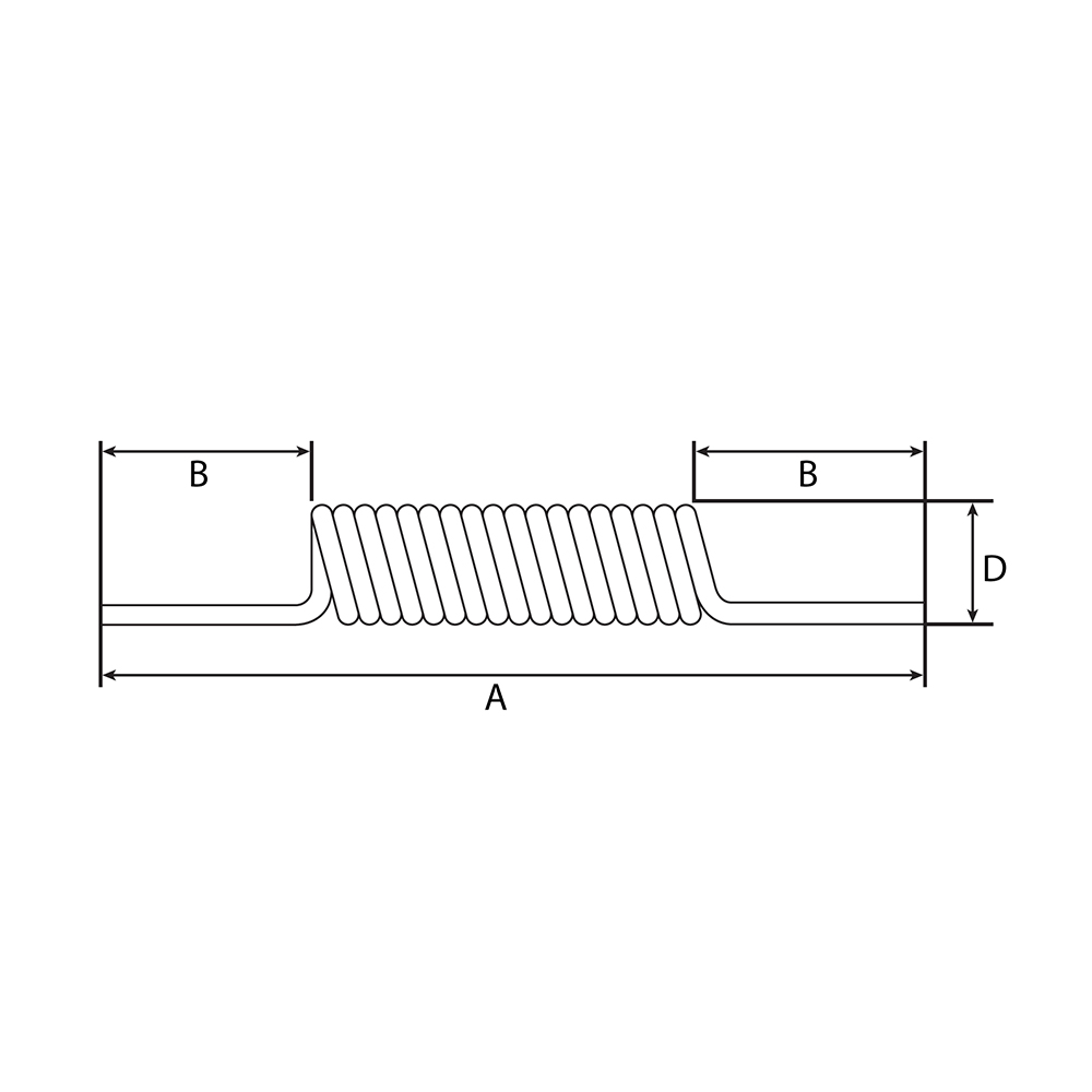 Spiralformad teflonslang