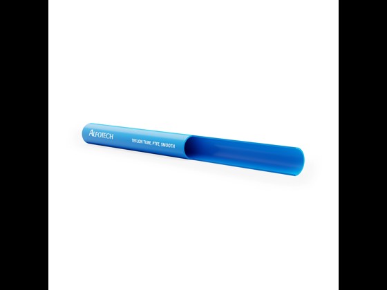 Robust och slät teflon-/PTFE-slang, idealisk för livsmedels- och läkemedelsindustrin. Tål höga temperaturer, tryck och kemisk påverkan. Beställ nu!