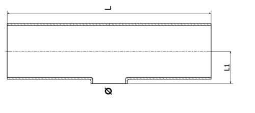 T-stycke, kort, reducerad gren, DIN