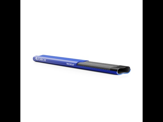 Tricoflat PVC-slang: robust, lätt att rengöra och värmetålig upp till +60°C. Perfekt för professionell vattentransport. Beställ här!