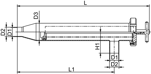 Smutsfilter, L-typ, svetsändar