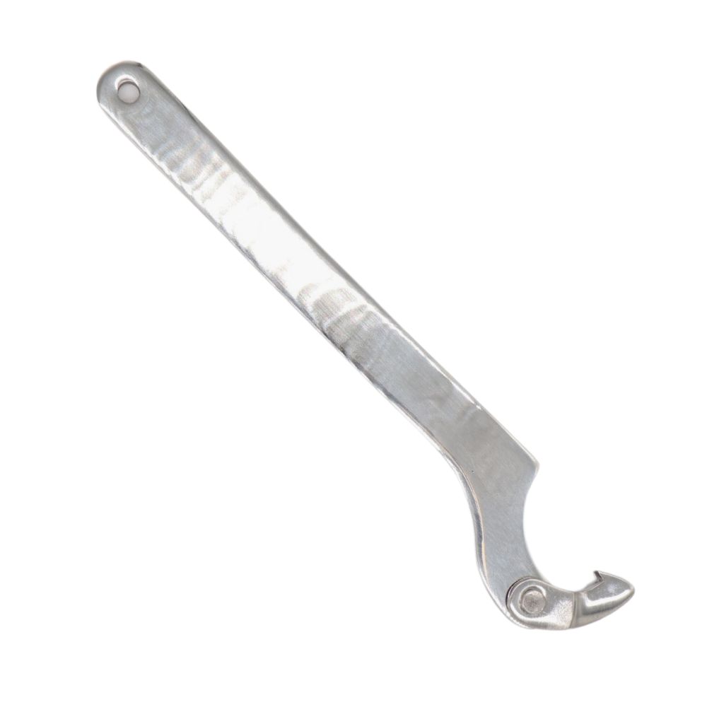 Vår haknyckel med led är tillverkad i rostfritt stål AISI 304. Används för att spänna överfallsmuttrar på DS, DIN, SMS mjölkrörskopplingar. Beställ snabbt!