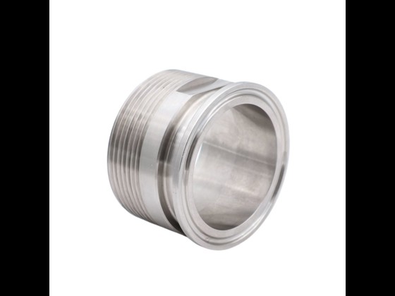 Our stainless ISO Clamp liner with BSP nipple is made of stainless steel AISI 316. Order special dairy fittings of uncompromising industrial quality here.