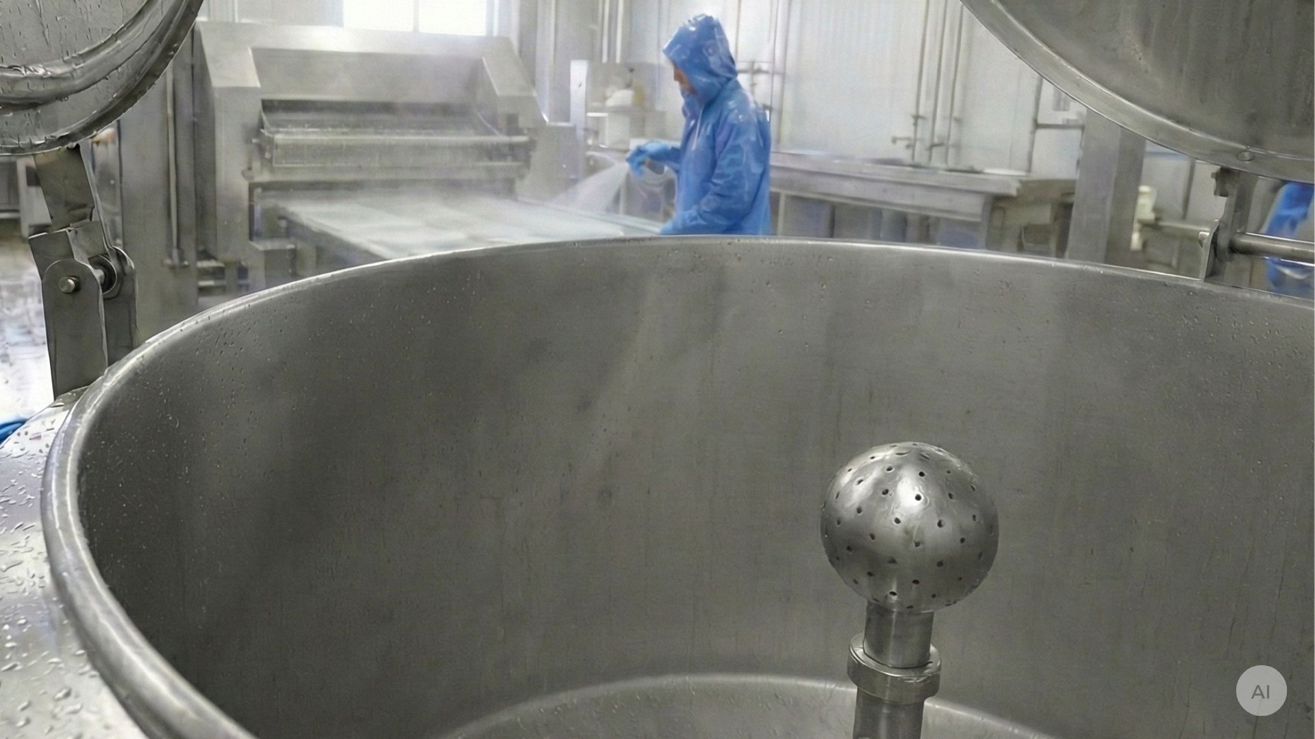 spray ball inside a tank
