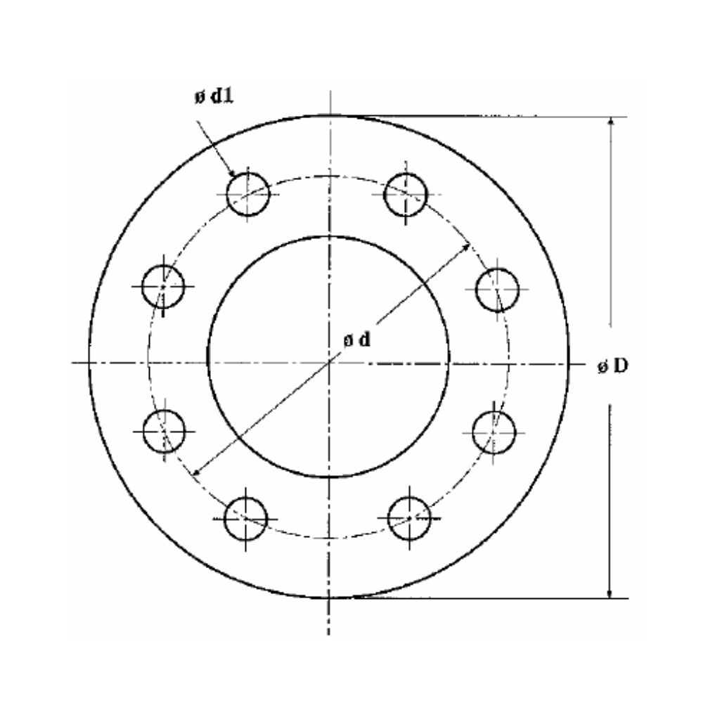 Storz-övergångsstycke, flange, rostfri