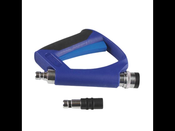 Ergonomisk varmvattenpistol med 1/2” gänga. Låg vikt och termisk skydd. Tål 10 bar och 80 °C. Perfekt för långvarig användning. Beställ online idag!
