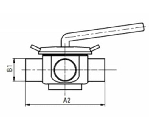 3-vägsventil, DIN svetsändar