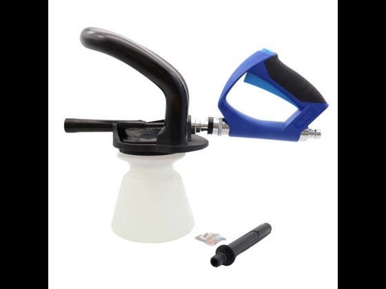 Ergonomisk spolpistol med 1,4 l behållare och 1/2” gänga. Låg vikt, steglös reglering och kemikaliebeständighet. Tål 10 bar och 40 °C. Beställ online idag!