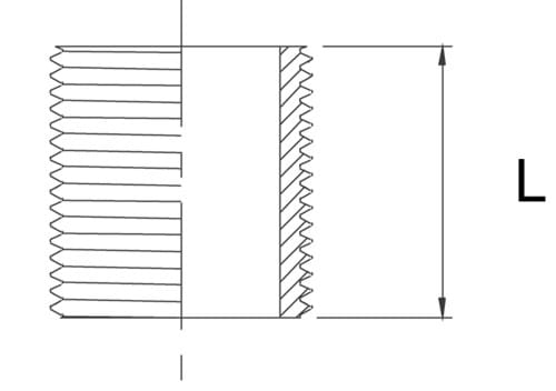 Nippelrör, sammanskuret