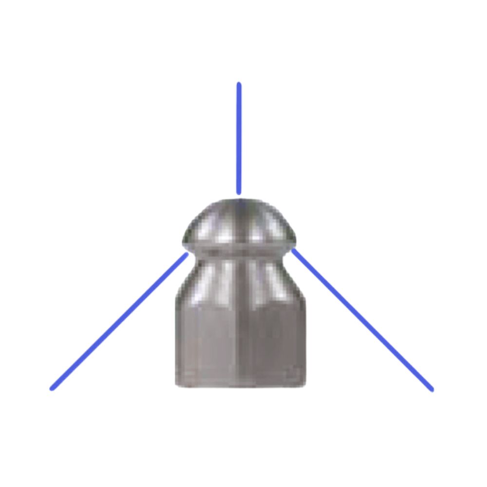 Rörrensmunstycke, 360 grader