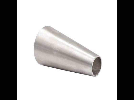 DS/SMS excentrisk kona i rostfritt stål för hygieniska rörsystem inom livsmedelsindustrin. Säkerställer jämnt flöde. Beställ här!