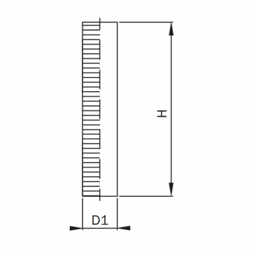 Filterinsats för smutsfilter, L-typ, slitsar
