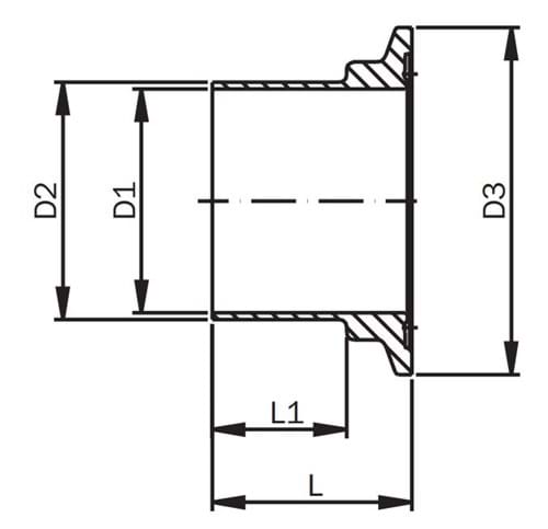 Clamp kragfoder, DIN, 11864-3, serie C