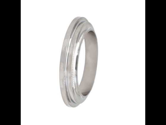DS svetskrage med invändig ytjämnhet R 0,8 µ och batchnummer. Designad med krage för svetsning på mejerirör. Köp online!