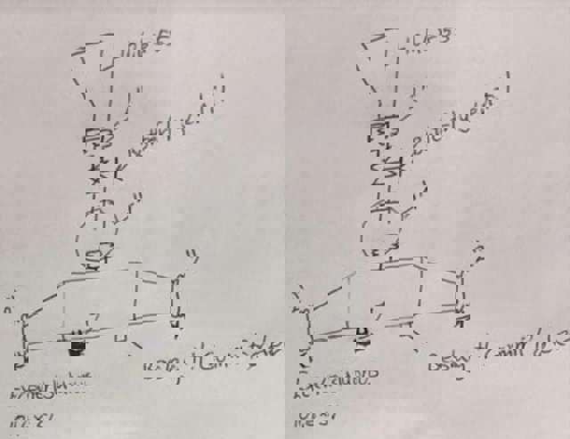 Skissritning: Anpassat munstycke
